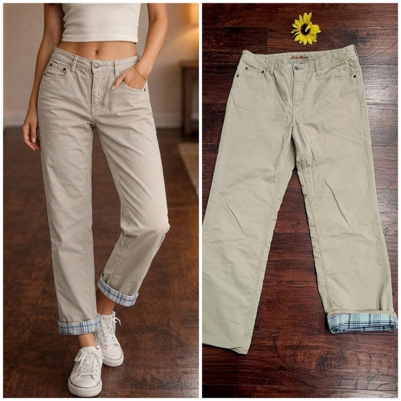 Eddie BAUER CHINO Flannel-Lined Pants - Picture 1 of 9